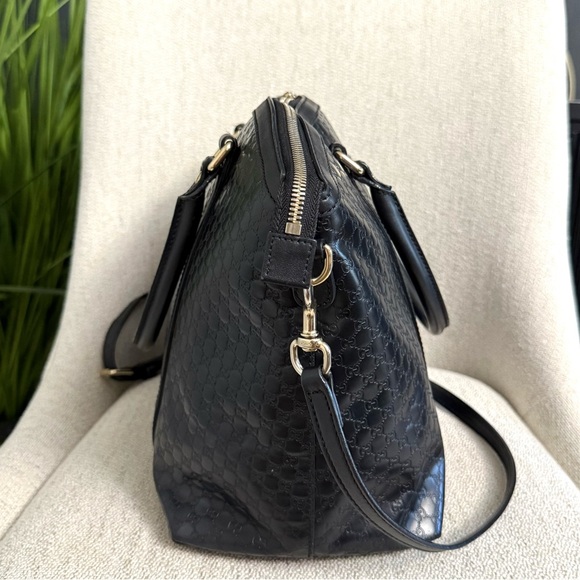 Authentic Gucci 2way tote bag black Guccissima leather - Picture 8 of 16